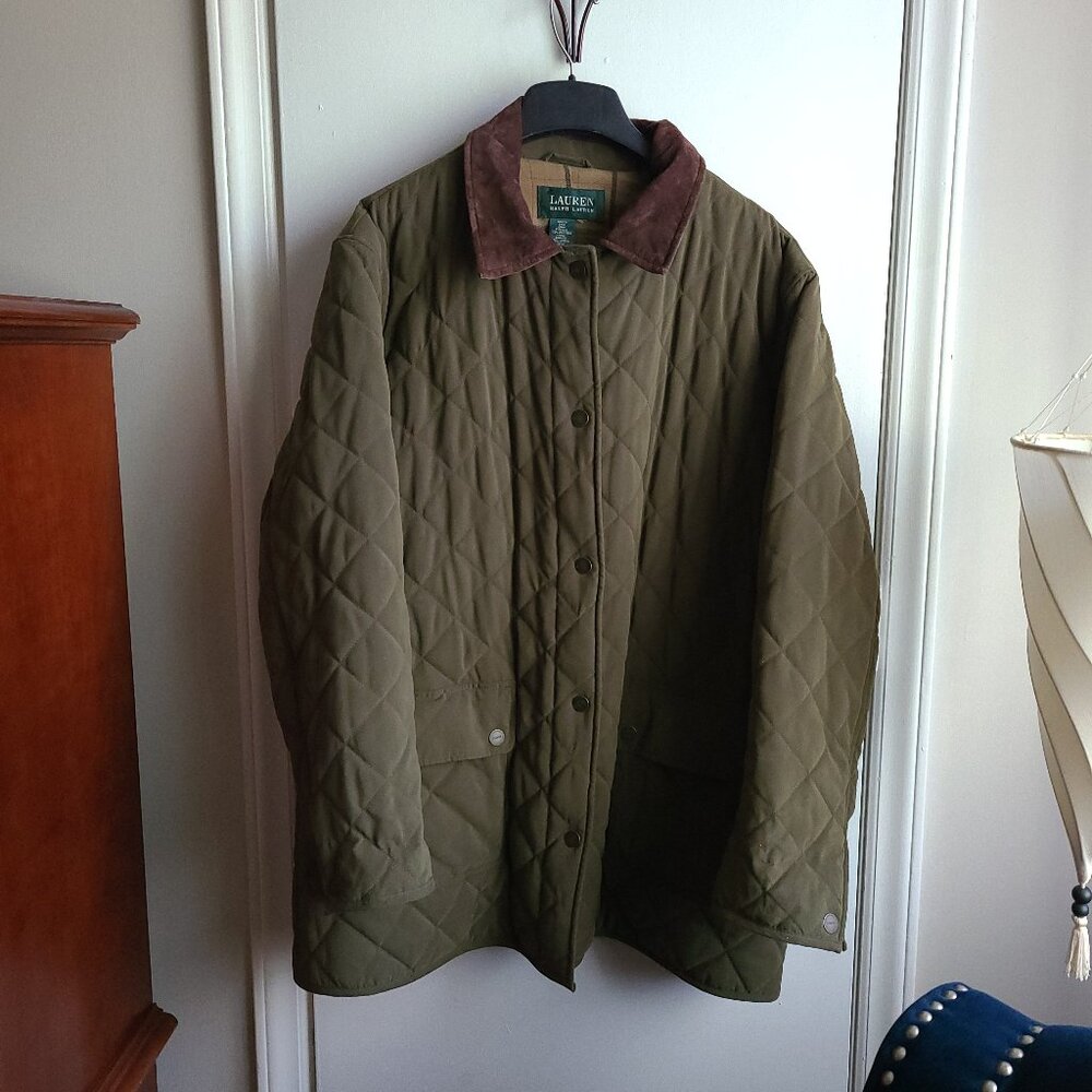 Vintage Ralph Lauren Quilted Barn Jacket Coat